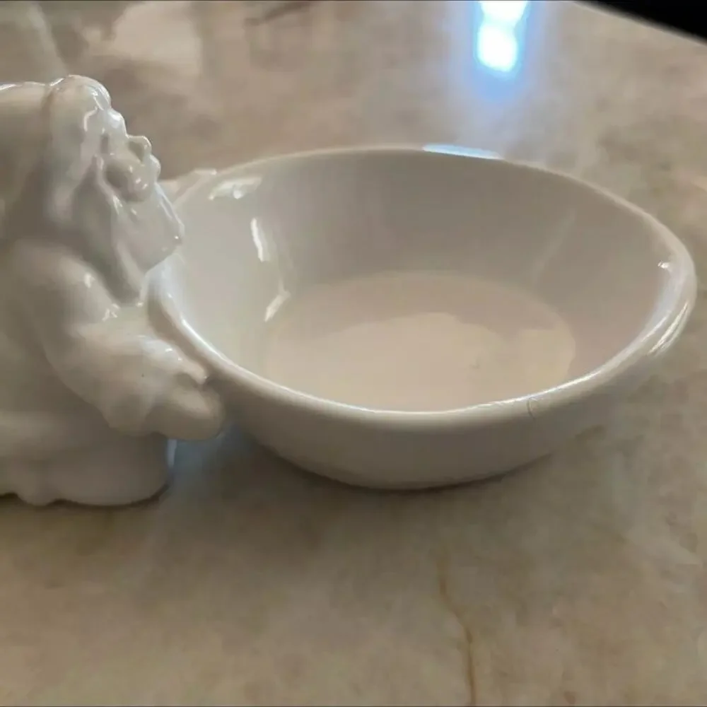 Vintage Williams Sonoma Santa candy dish